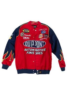 20th Anniversary 2004 Chase Authentic Jeff Gordon L Jacket Dupont Flames Nascar